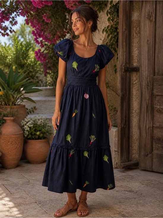 Ciebon Dresses & Skirts - Ciebon garden vegetable dress
